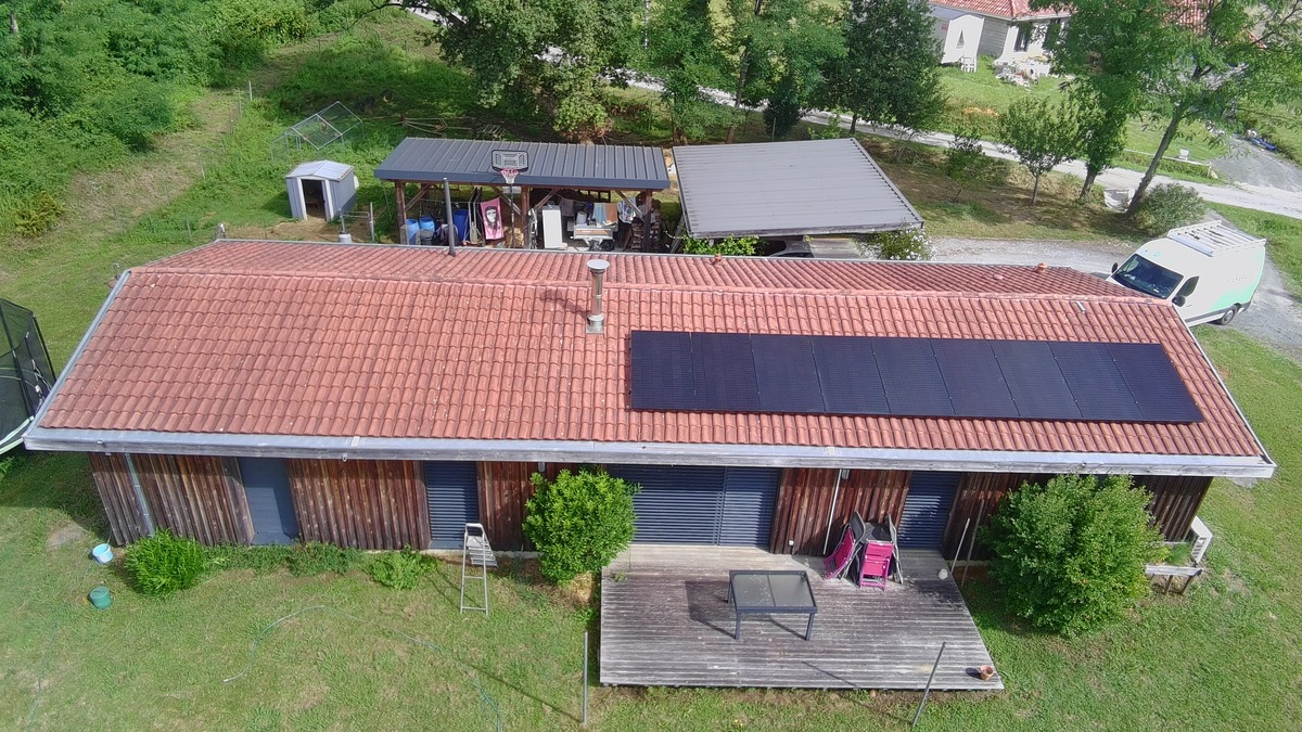 photo d'une installation photovoltaïque dans les Landes