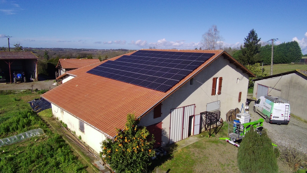 installation photovoltaïque faite à Baigts