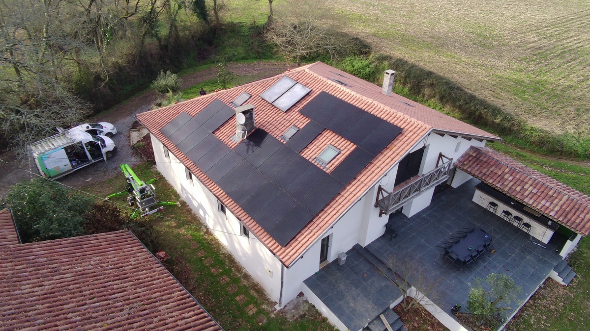 photo d'une réalisation faite par LPA Energie à Saint-Aubin dans les Landes